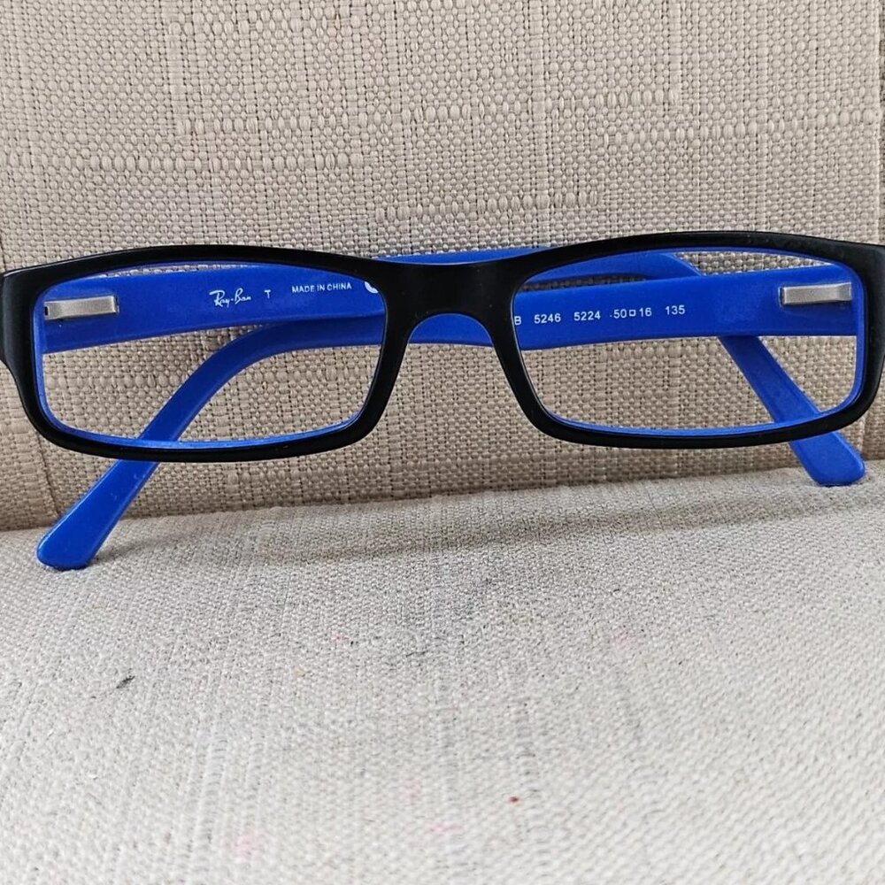Ray-Ban Eyeglasses/Glasse Frame Black/Blue RB5246 5224 50[]16 135 Frame - Picture 3 of 12